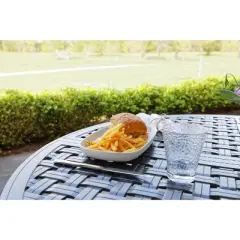 Fortessa Outside Copolyester 15 Ounce Hammered Double Old Fashioned Glass, Set of 6