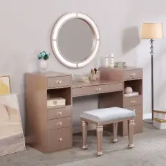 Lacroft LED Light Mirror Vanity Set - miBasics