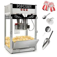 Olde Midway Commercial Popcorn Machine, Bar Style Popper with 12 Ounce Kettle
