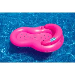 Pool Central Inflatable Cool Chair Swimming Pool Lounger Float - 60.5" - Pink