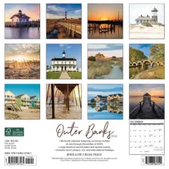 Willow Creek Press 2024 Wall Calendar 12"x12" Outer Banks