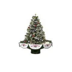 Northlight 2.5' Pre-Lit Artificial Christmas Tree Musical Snowing - White LED Lights