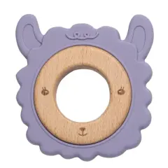 Magic Years 3" Llama Wood and Silicone Teether