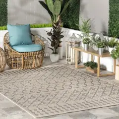 nuLOOM Reina Modern Trellis Indoor/Outdoor Area Rug