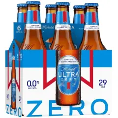 Michelob ULTRA Zero Non-Alcoholic Beer - 6pk/12 fl oz Bottles