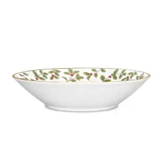 Noritake Holly and Berry Gold Set of 4 Soup Bowls