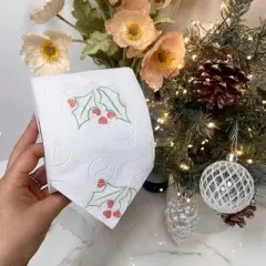 Roll-Lux Christmas Toilet Paper - 3 Ply - 160 Sheets per Roll - Festive and Fun Bathroom Essential for the Holidays