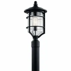 Royal Marine&trade; 1 Light Post Light Distressed Black