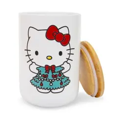 Silver Buffalo Sanrio Hello Kitty Holiday 6-Inch Ceramic Snack Jar