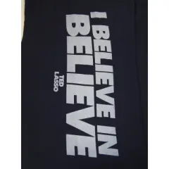 Ted Lasso I Believe In Believe Quote Men's Navy Blue Sleep Pajama Pants