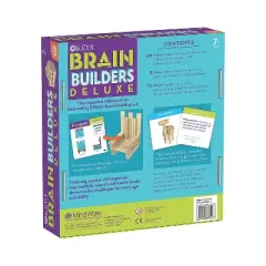 MindWare Keva Brain Builders Deluxe Wooden Plank Set - Building Blocks -123 Pieces