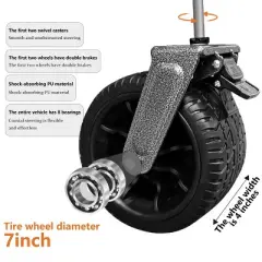 Utility Park Garden Cart Tool Customized Color Folding Camping Trolley Outdoor Picnic Beach Wagon, Red