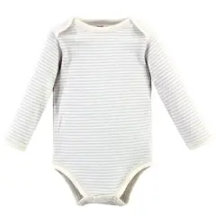 Touched by Nature Organic Cotton Long-Sleeve Bodysuits 5pk, Farm Friends