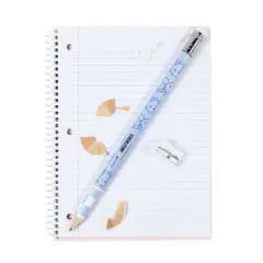 Yoobi SmileyWorld Giant Pencil Blue Smiley Checker, School Supplies