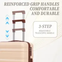 KTMBDW Luggage 3 Piece Set Suitcase Spinner Hardshell Lightweight TSA Lock (20"/24"/28")