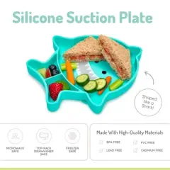 Melii Silicone Suction Plate - Shark