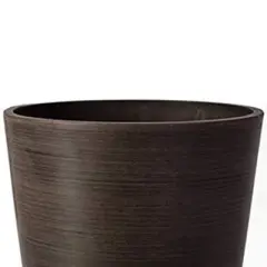 Algreen 16130 Valencia 12 x 18 Inch Round Taper Recycled Planter Pot, Chocolate