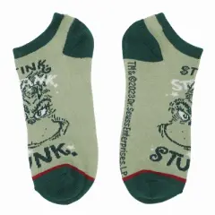 The Grinch Tonal Colors Adult Ankle Socks (Pack of 5)
