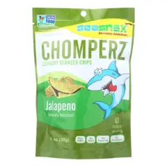 Seasnax Jalapeno Chomperz Crunchy Seaweed Chips - Case of 8/1 oz