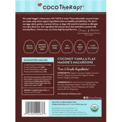 CocoTherapy Maggie's Macaroons Gourmet Treats for Dogs, Coconut Vanilla, 4oz