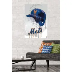 Trends International MLB New York Mets - Drip Helmet 22 Unframed Wall Poster Prints