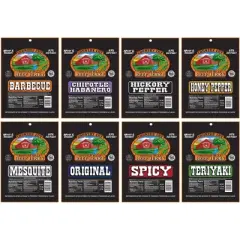 Buffalo Bills 12-pc Beef Jerky Sampler Camo 6-Pack Gift Cooler (12 assorted 1.5oz jerky packs)