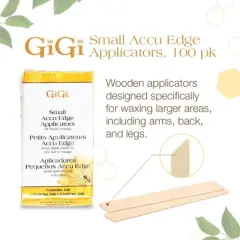 Gigi Accu Edge Applicators Spatulas - Small - Contains 100 (PACK OF 2)