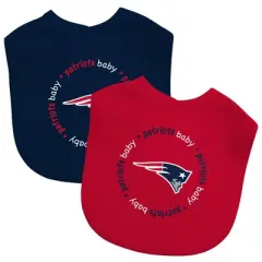 Baby Fanatic Officially Licensed Unisex Baby Bibs 2 Pack - NFL New England Patriots
