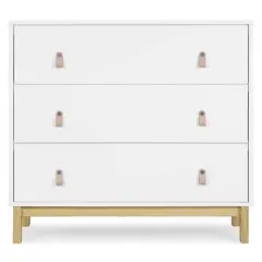 babyGap by Delta Children Legacy 3 Drawer Dresser with Leather Pulls and Interlocking Drawers