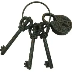 Sunstar Hanging Keys Halloween Decoration - 8.5 in - Black