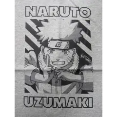 Naruto Uzumaki Grayscale Graphic Youth Athletic Heather T-shirt