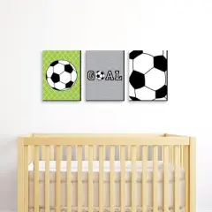 Big Dot of Happiness Goaaal - Soccer - Sports Themed Wall Art and Kids Room Decorations - Gift Ideas - 7.5 x 10 inches - Set of 3 Prints