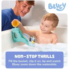 Bluey Tomy Toomies Waterslide Bath Toys - 3pc