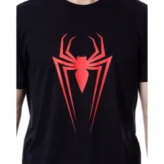 Marvel Comics Mens' Spider-Man Logo Icon Tossed Print Sleep Pajama Set Multicolored