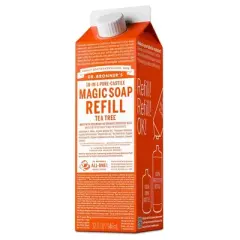 Dr. Bronner's Pure Castile Liquid Soap Bodywash Refill Carton - Tea Tree - 32 fl oz