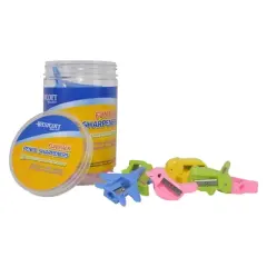 Westcott&reg; Manual Pencil Sharpeners Fun Pack, Assorted Shapes, 30 Per Pack, 4 Packs