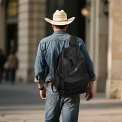 Wrangler Backpack for Men and Women, Water Resistant Casual Daypack for Travel, Work School, Laptop Backpack with Notebook Sleeve