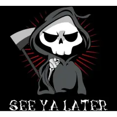 Men's Design By Humans See Ya Later Halloween T Shirt By thebeardstudio Tank Top