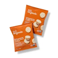 Organic Mini Sandwich Cheddar Cheese Crackers - 8oz/8ct - Good & Gather&trade;