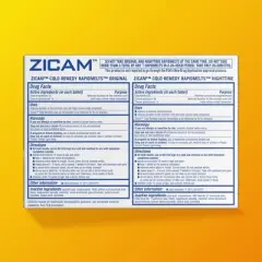 Zicam Original/Nighttime Rapid Melts Tablets - Zincum Aceticum 2x - Grape Citrus - 25ct