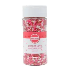 Mystic Sprinkles Lots of Love Valentines Confetti Mini Hearts 2.6oz Bottle