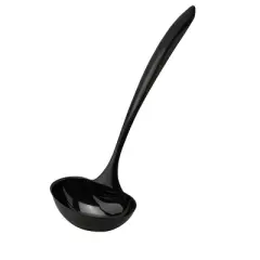 Cuisipro Black Tempo Noir Mirror Finished Ladle, 14 Inch
