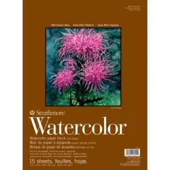 Strathmore 400 Series Watercolor Paper Block, 15 Sheet, 11x15 inch, 1 Count