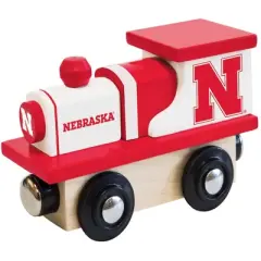 MasterPieces Officially Licensed NCAA Nebraska Cornhuskers Wooden Toy Train Engine For Kids
