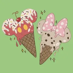 Girl's Disney Mickey and Minnie Ice Cream Cones T-Shirt