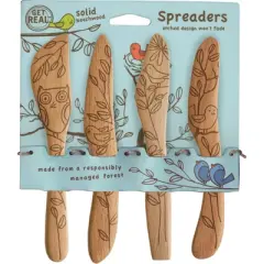 Talisman Designs Beechwood Spreaders, Nature Collection, Set of 4