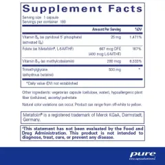 Pure Encapsulations Homocysteine Factors - Supplement to Support Normal Homocysteine Levels and Cardiovascular Health*