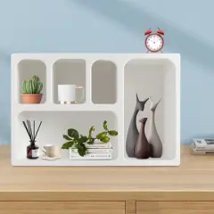YIYIBYUS Modern Wall Shelves for Wall Decor, Desktop Storage Cabinet