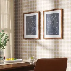 2pk 16" x 20" Modern Scribble Framed Under Glass Wall Poster Print Blue - Threshold&trade;