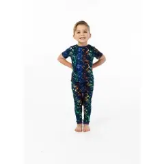 Sleep On It Boys Neon Splatter Super Soft Snug Fit 2-Piece Pajama Sleep Set